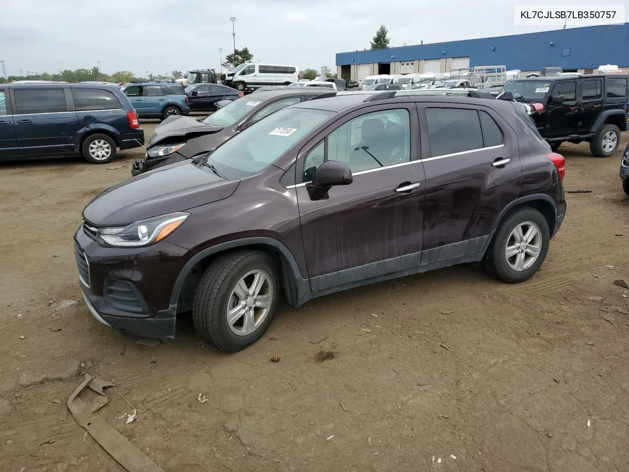 2020 Chevrolet Trax 1Lt VIN: KL7CJLSB7LB350757 Lot: 71770134