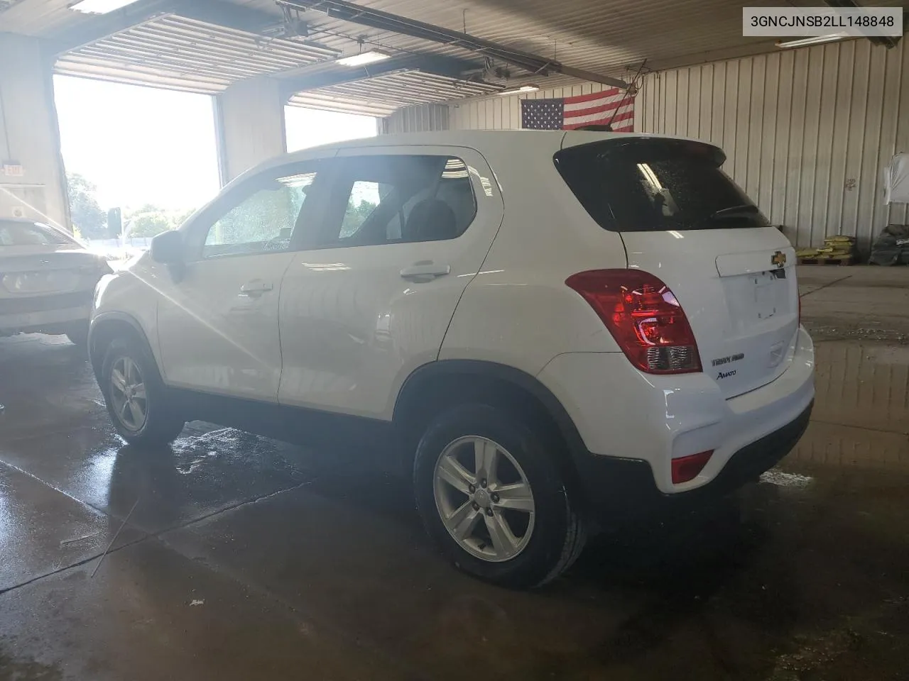 2020 Chevrolet Trax Ls VIN: 3GNCJNSB2LL148848 Lot: 71827344