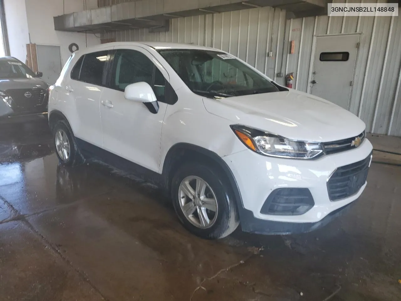 2020 Chevrolet Trax Ls VIN: 3GNCJNSB2LL148848 Lot: 71827344