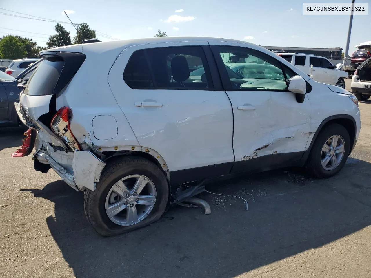 2020 Chevrolet Trax Ls VIN: KL7CJNSBXLB319322 Lot: 72051664