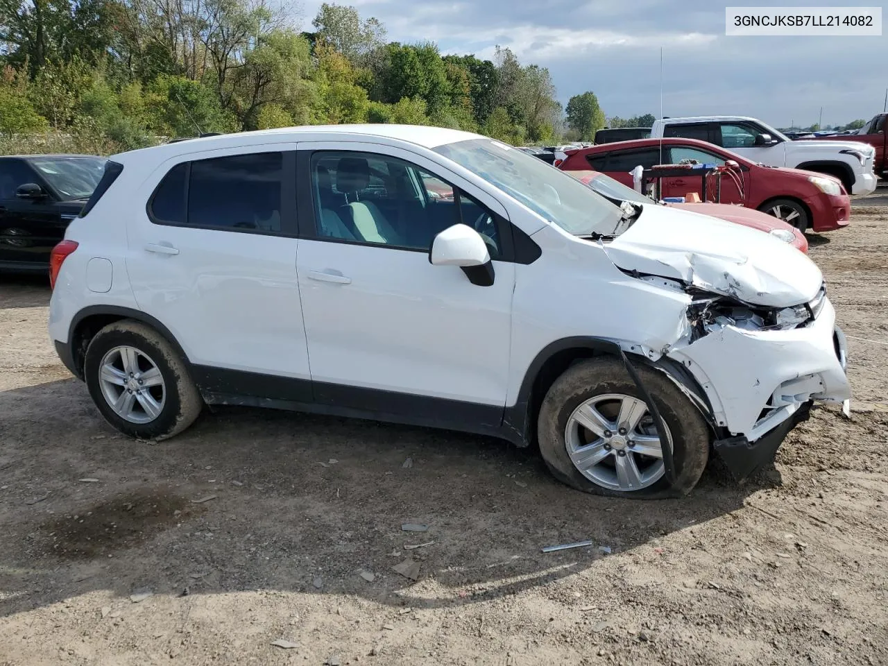 2020 Chevrolet Trax Ls VIN: 3GNCJKSB7LL214082 Lot: 72501834