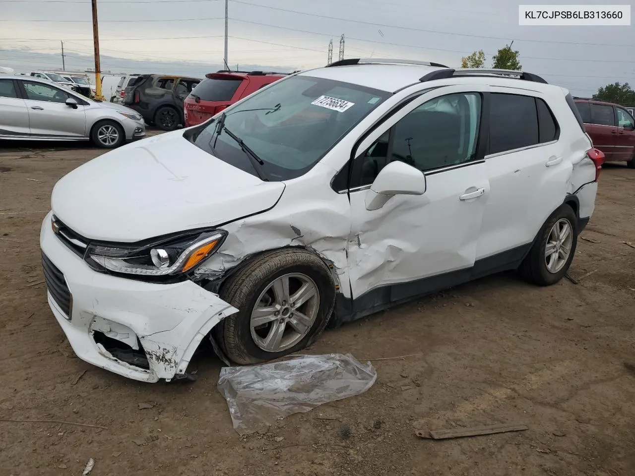 2020 Chevrolet Trax 1Lt VIN: KL7CJPSB6LB313660 Lot: 72756634