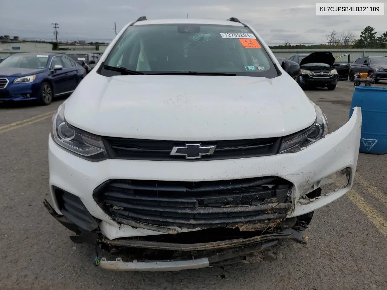 KL7CJPSB4LB321109 2020 Chevrolet Trax 1Lt