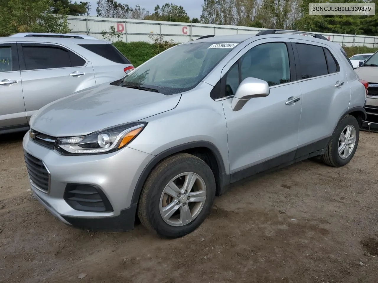 2020 Chevrolet Trax 1Lt VIN: 3GNCJLSB9LL339879 Lot: 72798384