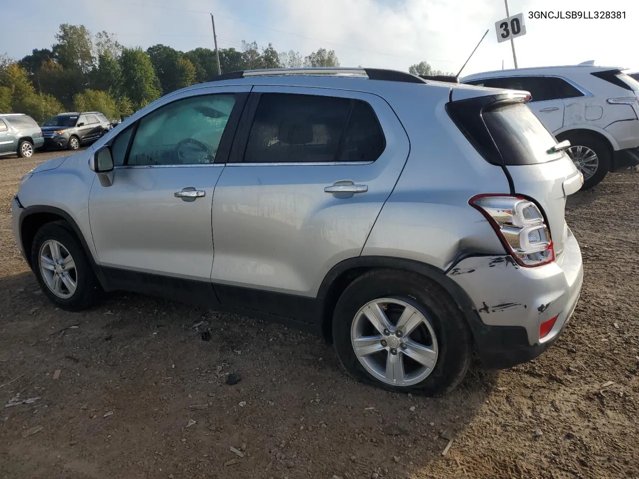 2020 Chevrolet Trax 1Lt VIN: 3GNCJLSB9LL328381 Lot: 72891264