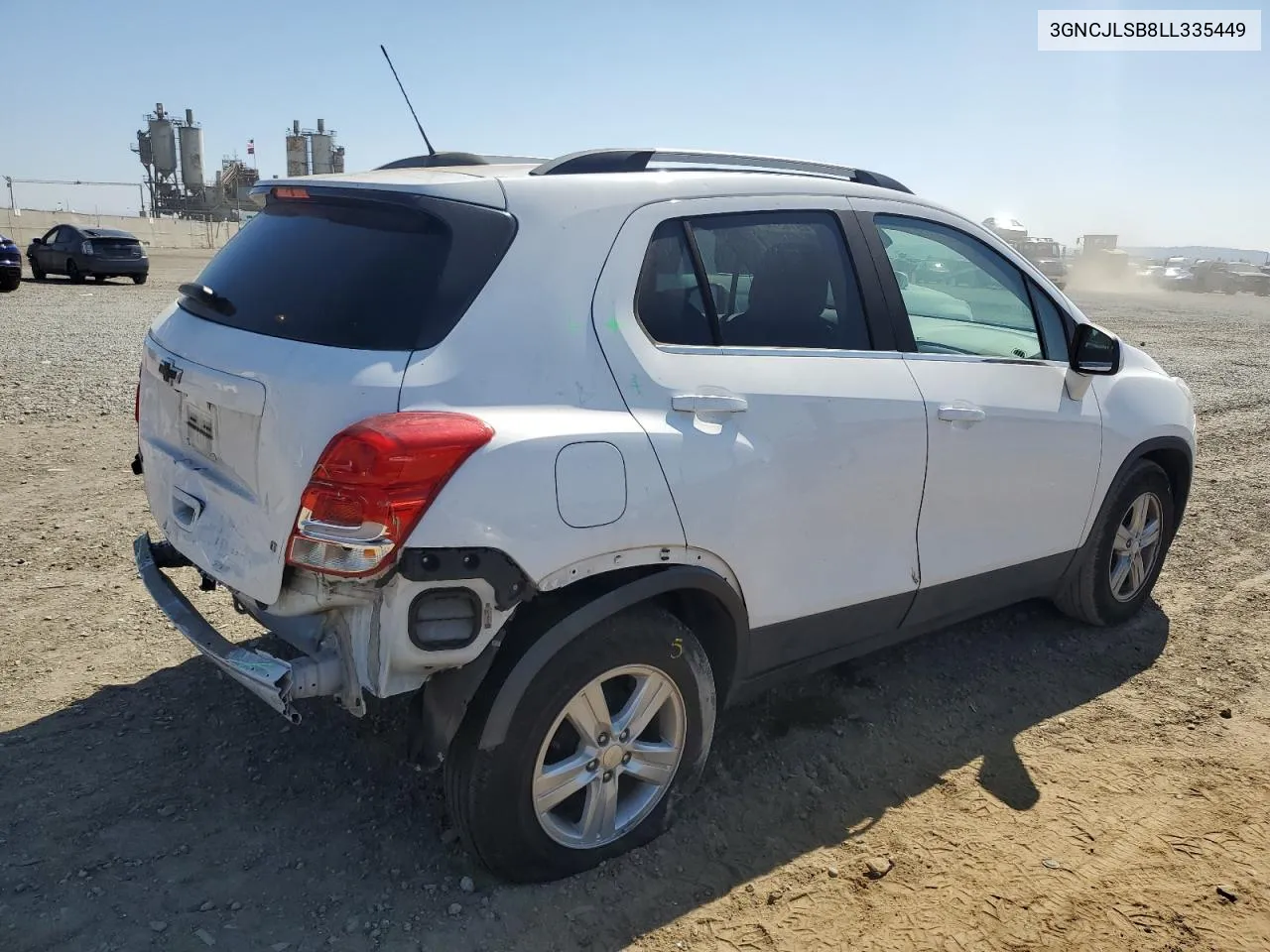 2020 Chevrolet Trax 1Lt VIN: 3GNCJLSB8LL335449 Lot: 72970374