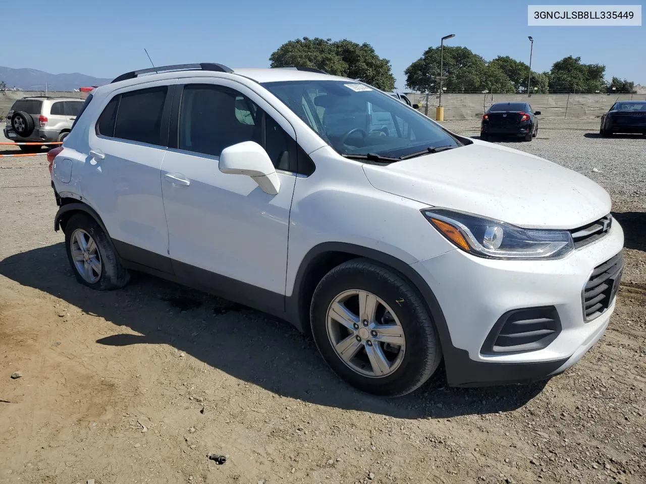 2020 Chevrolet Trax 1Lt VIN: 3GNCJLSB8LL335449 Lot: 72970374