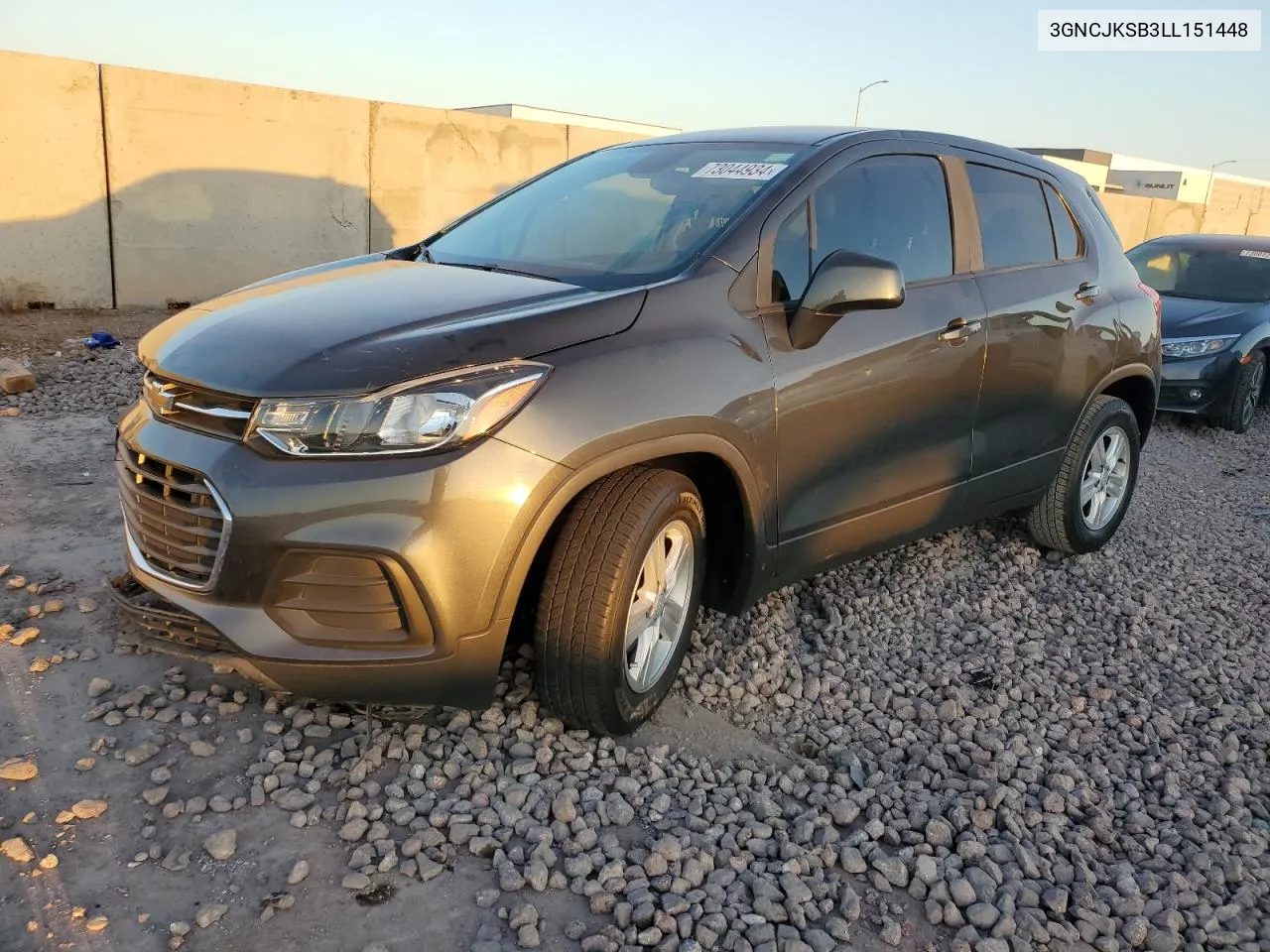 2020 Chevrolet Trax Ls VIN: 3GNCJKSB3LL151448 Lot: 73044934