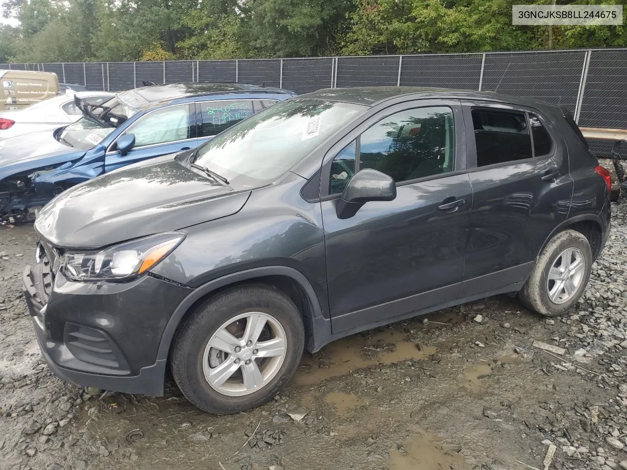 2020 Chevrolet Trax Ls VIN: 3GNCJKSB8LL244675 Lot: 73053394