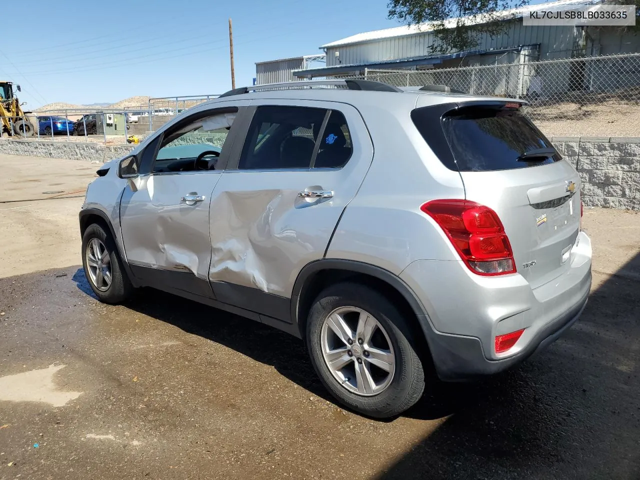 2020 Chevrolet Trax 1Lt VIN: KL7CJLSB8LB033635 Lot: 73176154