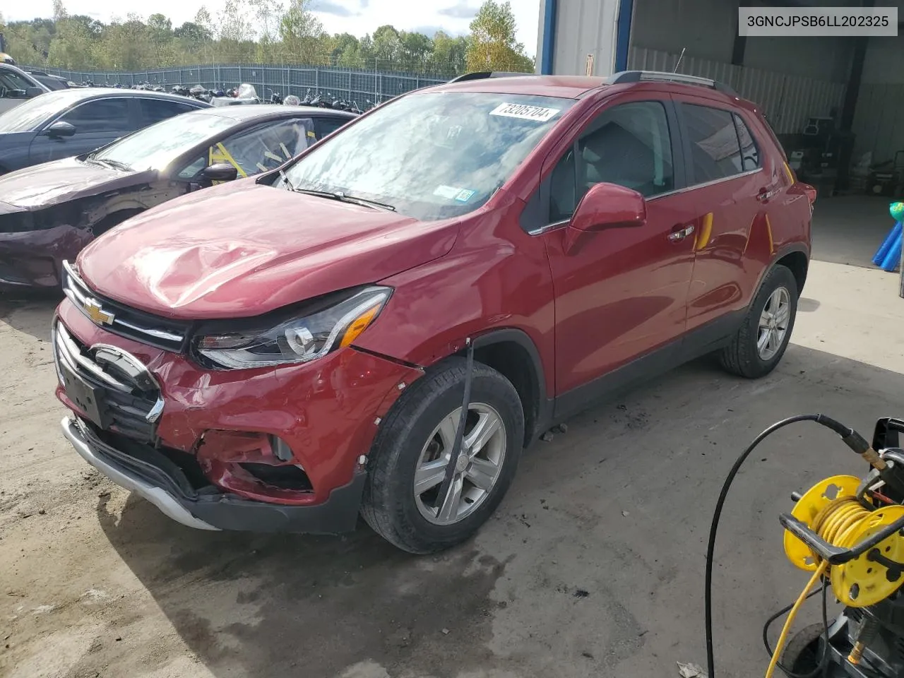 2020 Chevrolet Trax 1Lt VIN: 3GNCJPSB6LL202325 Lot: 73205704