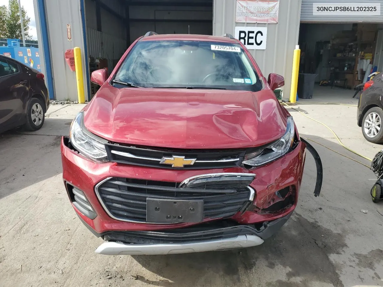 2020 Chevrolet Trax 1Lt VIN: 3GNCJPSB6LL202325 Lot: 73205704