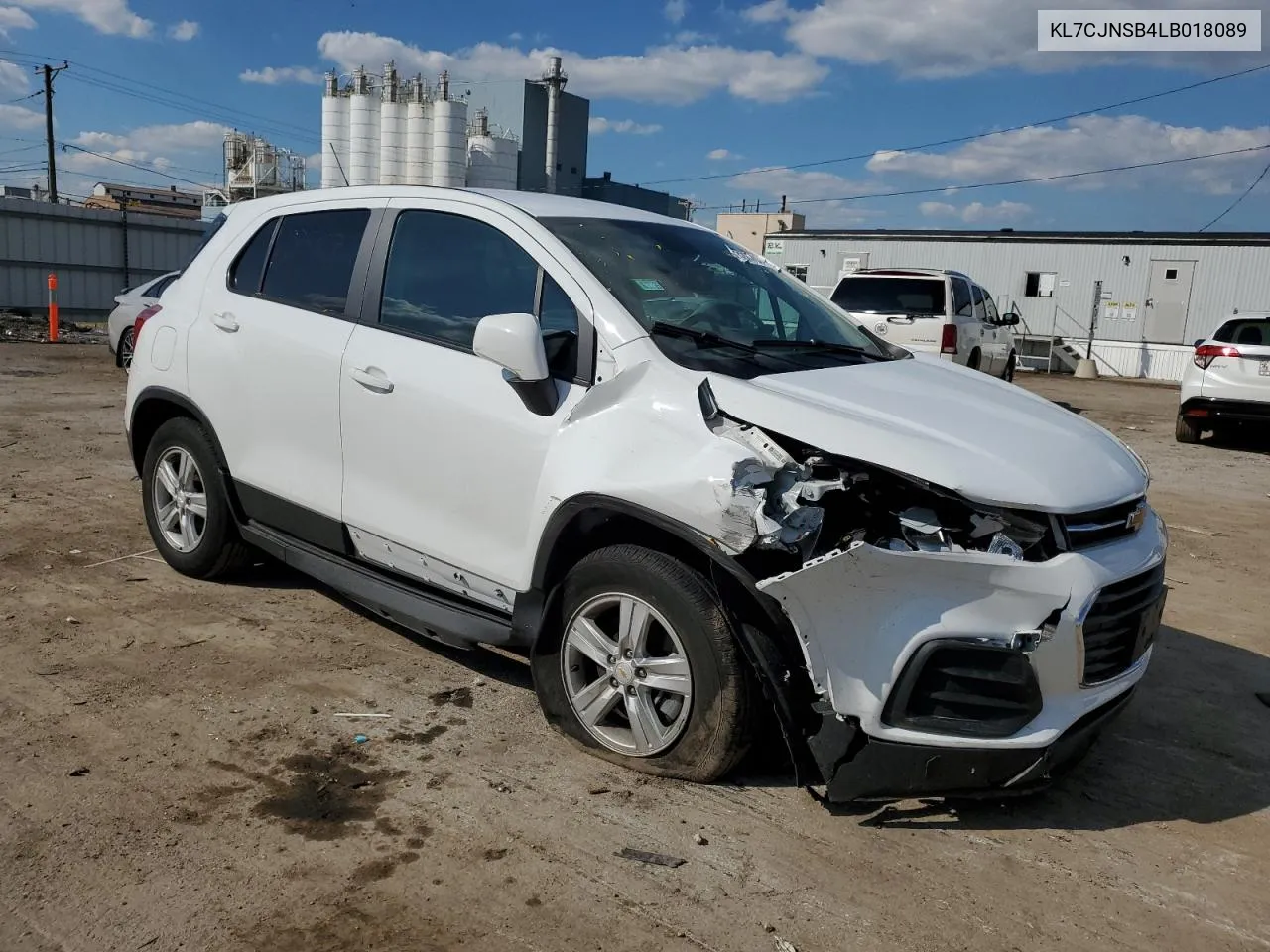 2020 Chevrolet Trax Ls VIN: KL7CJNSB4LB018089 Lot: 73207034