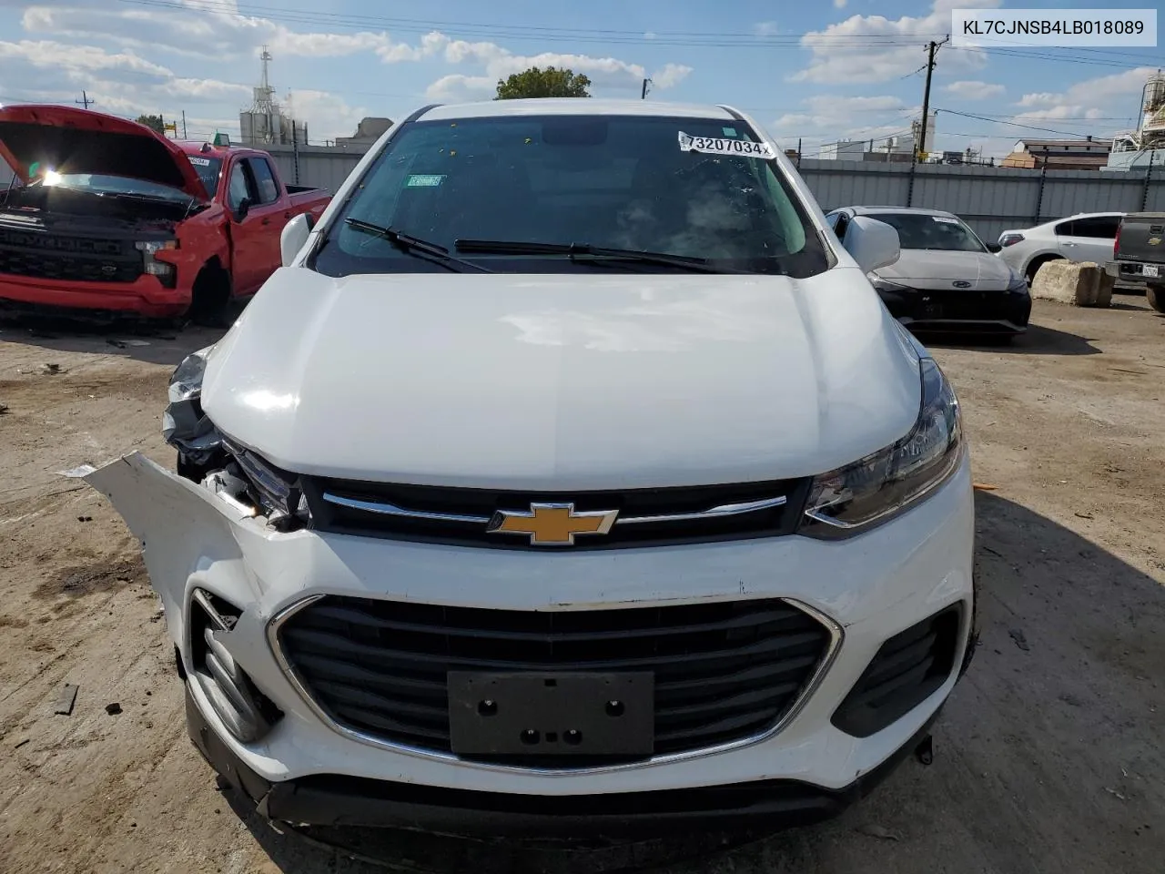 2020 Chevrolet Trax Ls VIN: KL7CJNSB4LB018089 Lot: 73207034