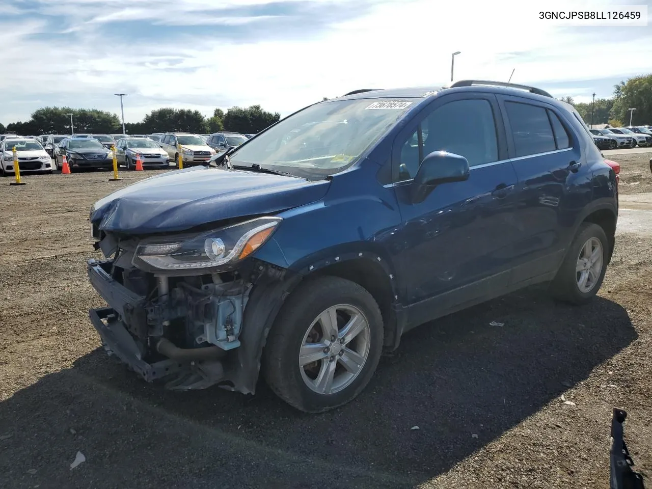 2020 Chevrolet Trax 1Lt VIN: 3GNCJPSB8LL126459 Lot: 73678574