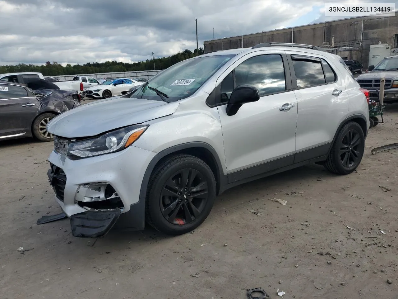 2020 Chevrolet Trax 1Lt VIN: 3GNCJLSB2LL134419 Lot: 73848794