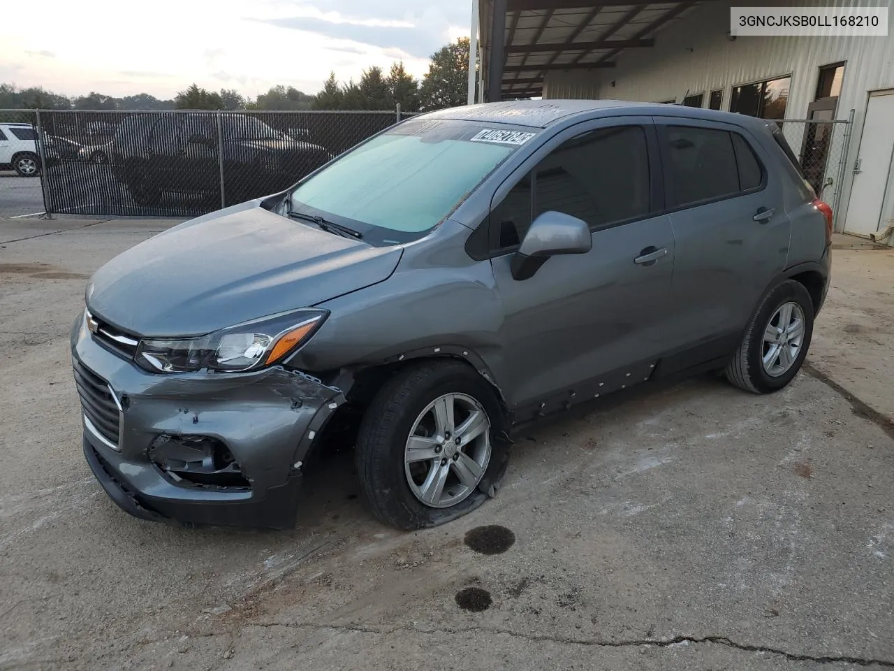 2020 Chevrolet Trax Ls VIN: 3GNCJKSB0LL168210 Lot: 74052784