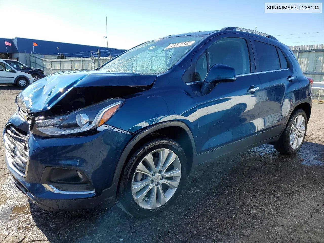 2020 Chevrolet Trax Premier VIN: 3GNCJMSB7LL238104 Lot: 74120834