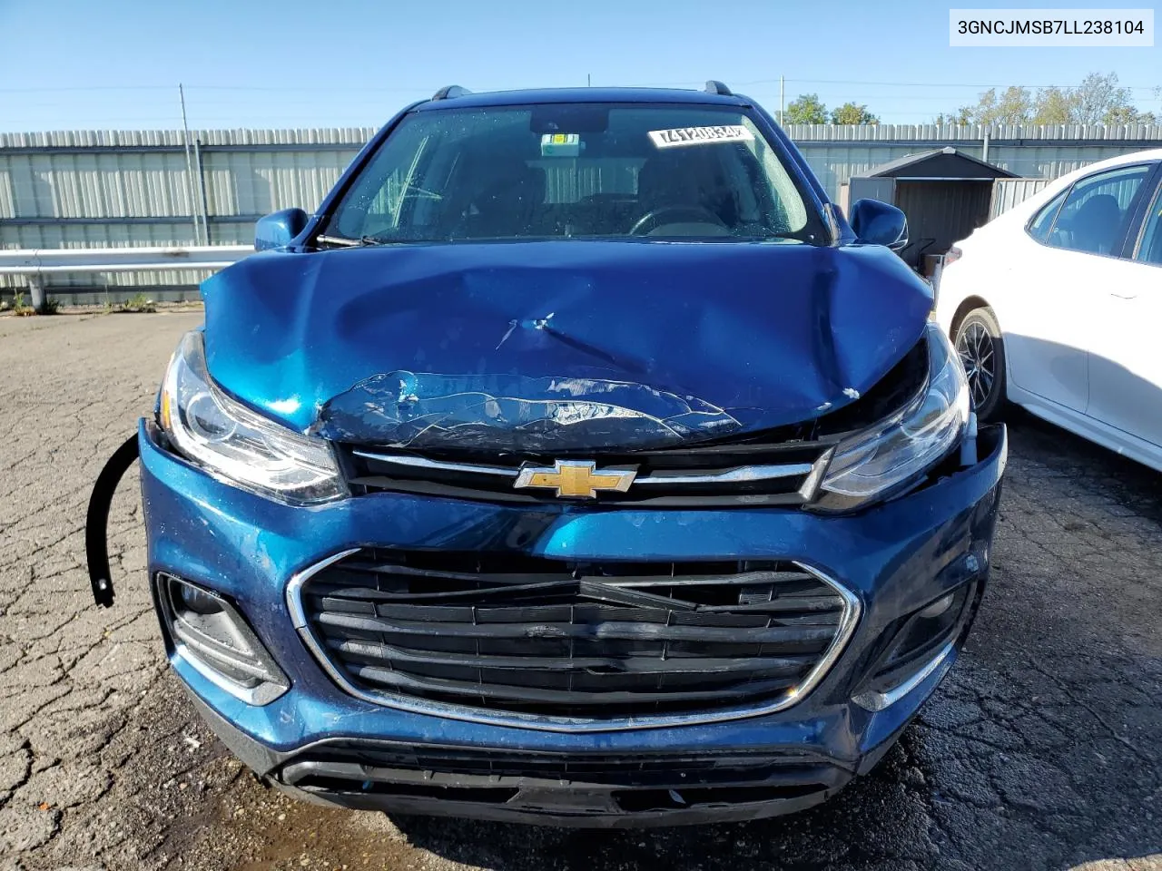 2020 Chevrolet Trax Premier VIN: 3GNCJMSB7LL238104 Lot: 74120834