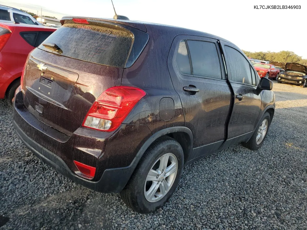 2020 Chevrolet Trax Ls VIN: KL7CJKSB2LB346903 Lot: 74124454