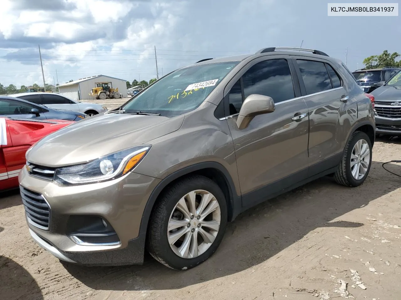 2020 Chevrolet Trax Premier VIN: KL7CJMSB0LB341937 Lot: 74342694