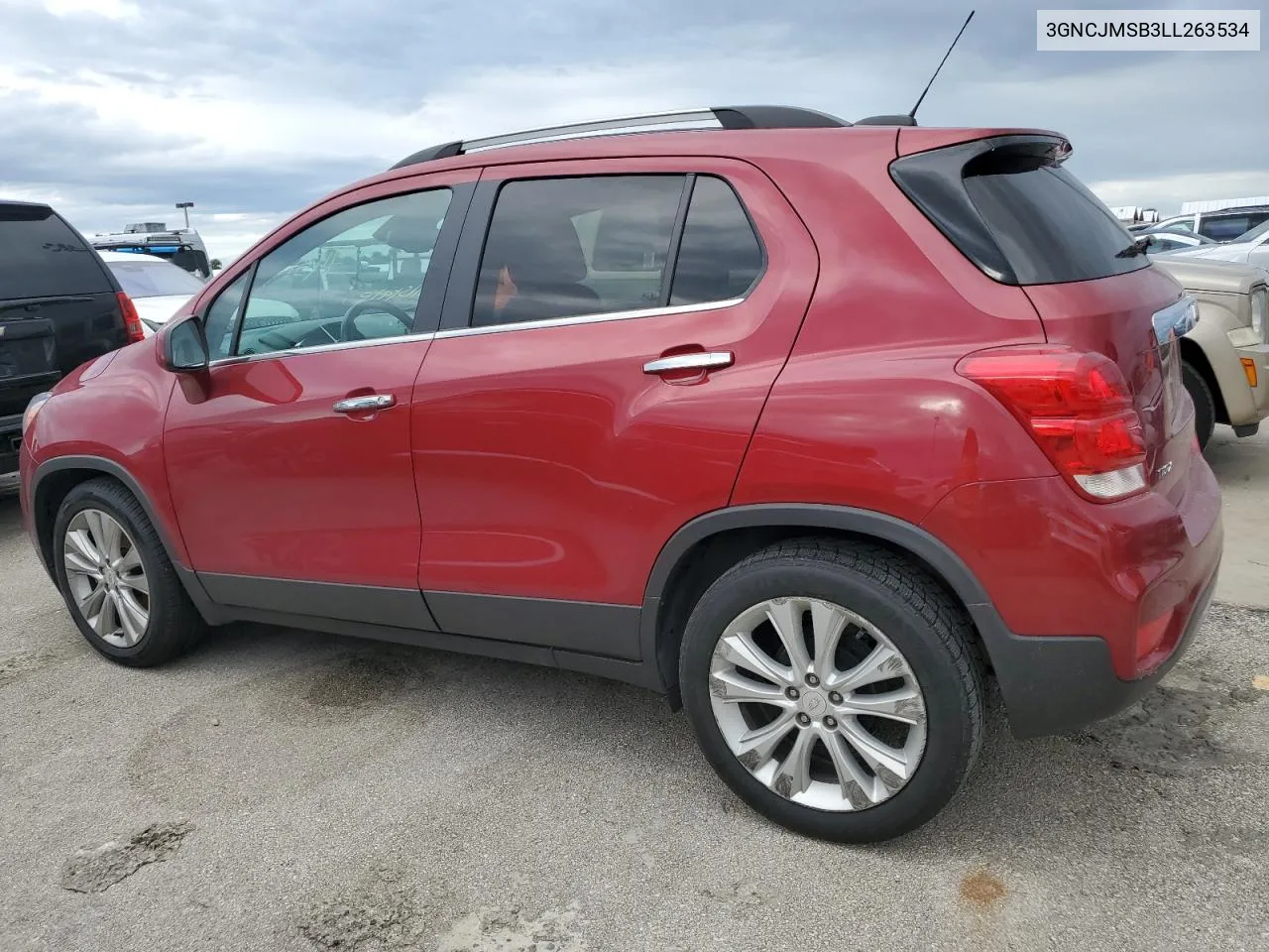 2020 Chevrolet Trax Premier VIN: 3GNCJMSB3LL263534 Lot: 74355054