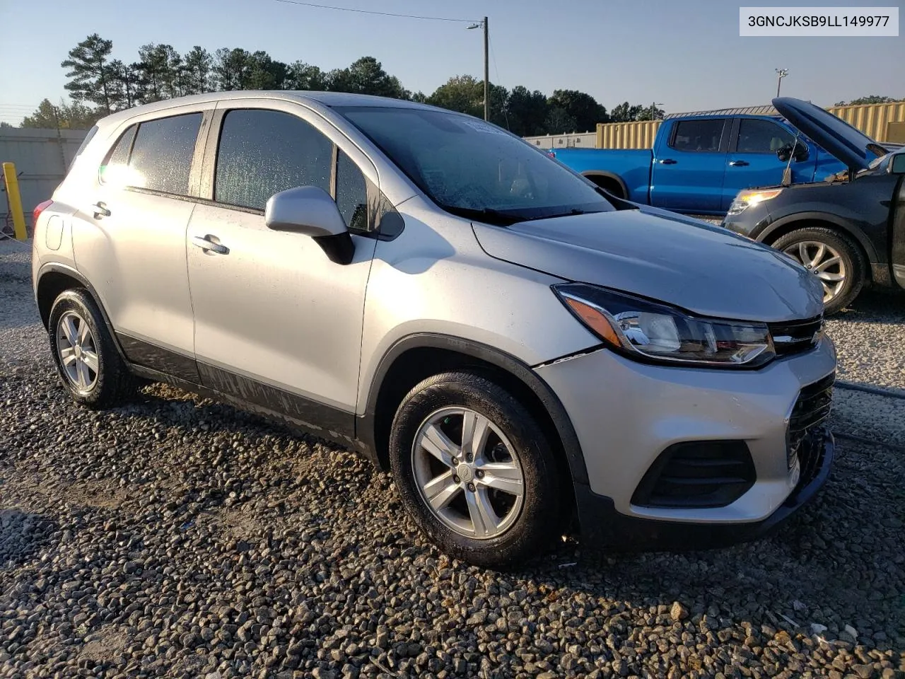 2020 Chevrolet Trax Ls VIN: 3GNCJKSB9LL149977 Lot: 74437734