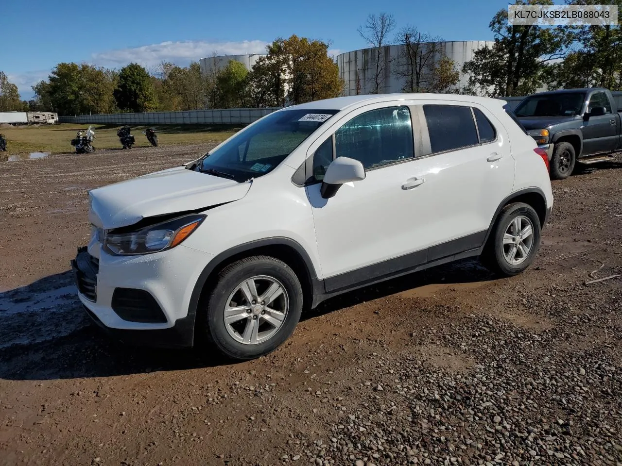 2020 Chevrolet Trax Ls VIN: KL7CJKSB2LB088043 Lot: 74440734