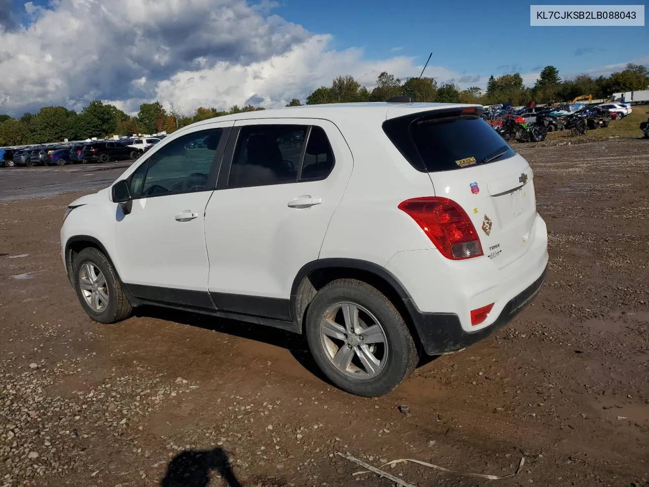 2020 Chevrolet Trax Ls VIN: KL7CJKSB2LB088043 Lot: 74440734