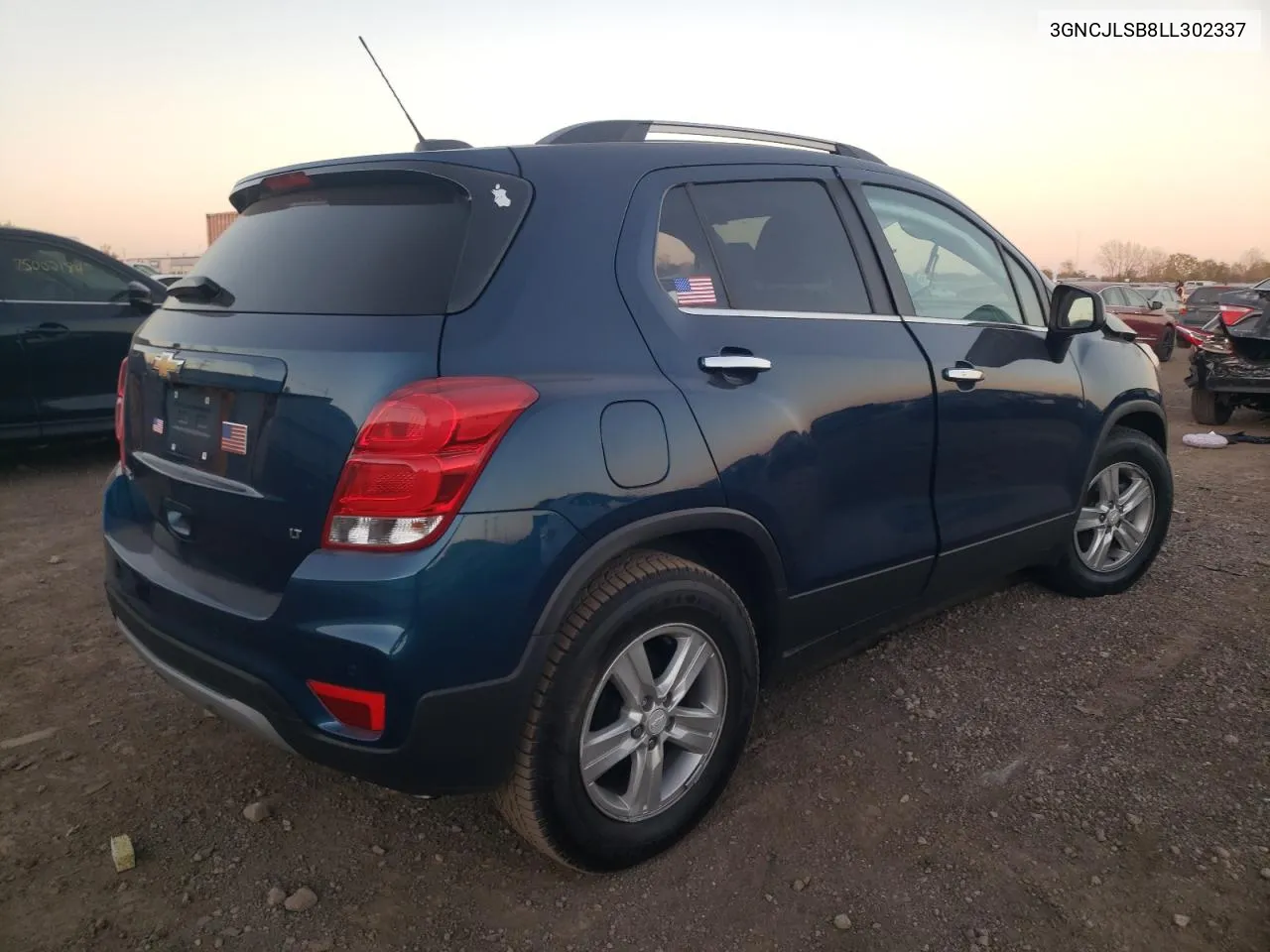 2020 Chevrolet Trax 1Lt VIN: 3GNCJLSB8LL302337 Lot: 74490764