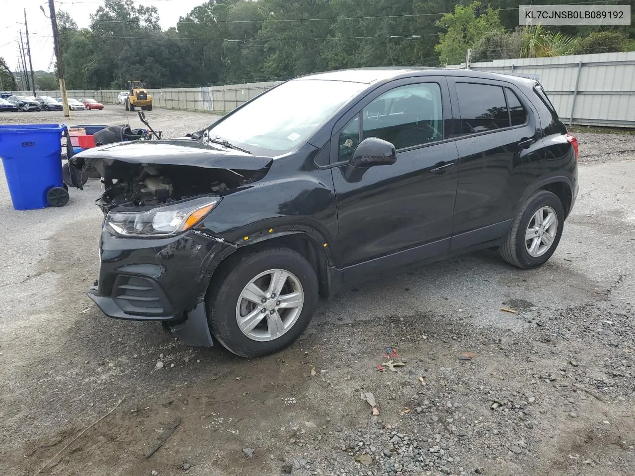 2020 Chevrolet Trax Ls VIN: KL7CJNSB0LB089192 Lot: 74711214