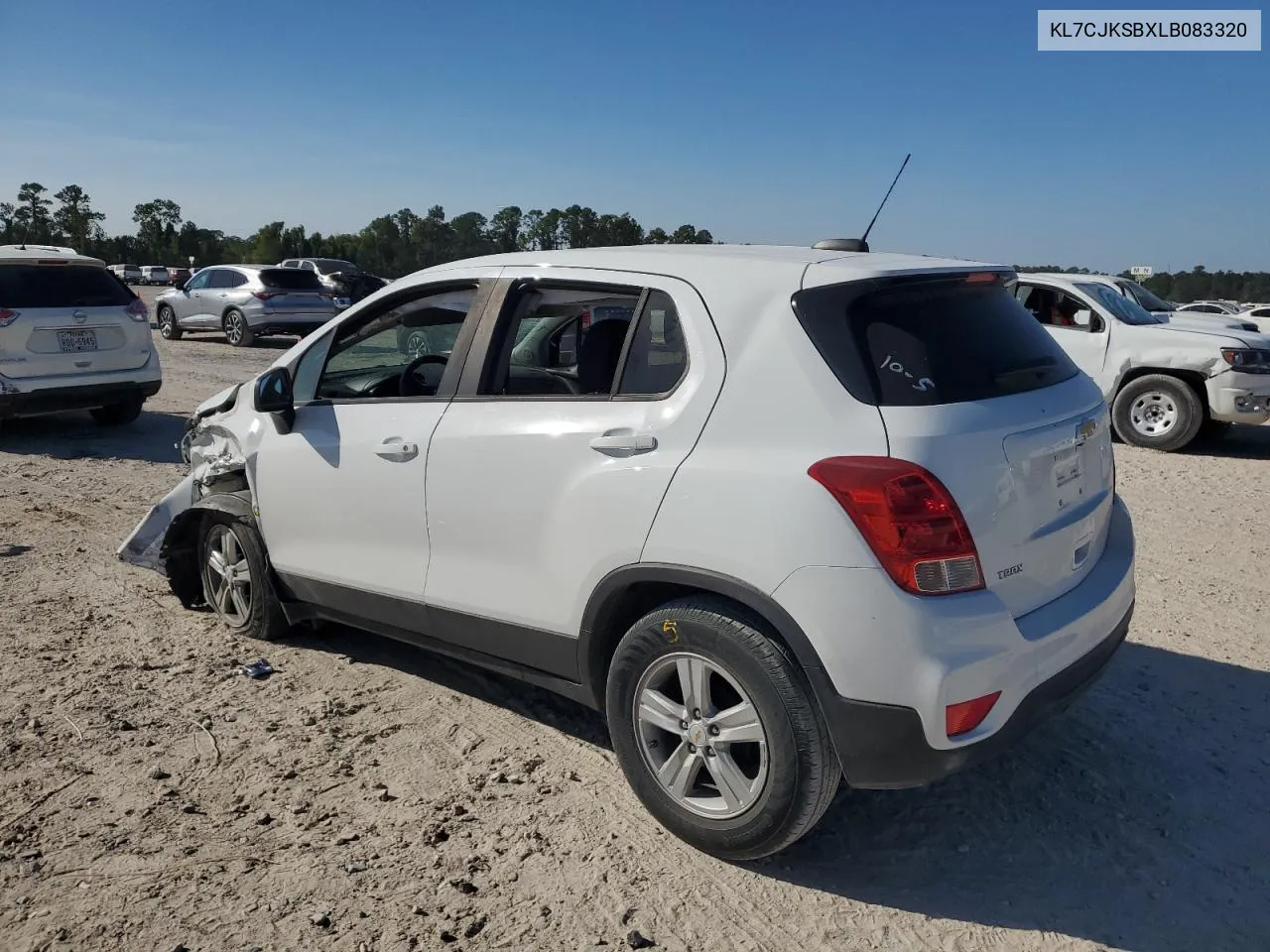 2020 Chevrolet Trax Ls VIN: KL7CJKSBXLB083320 Lot: 74725114