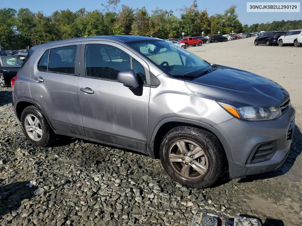 2020 Chevrolet Trax Ls VIN: 3GNCJKSB2LL290129 Lot: 74782894