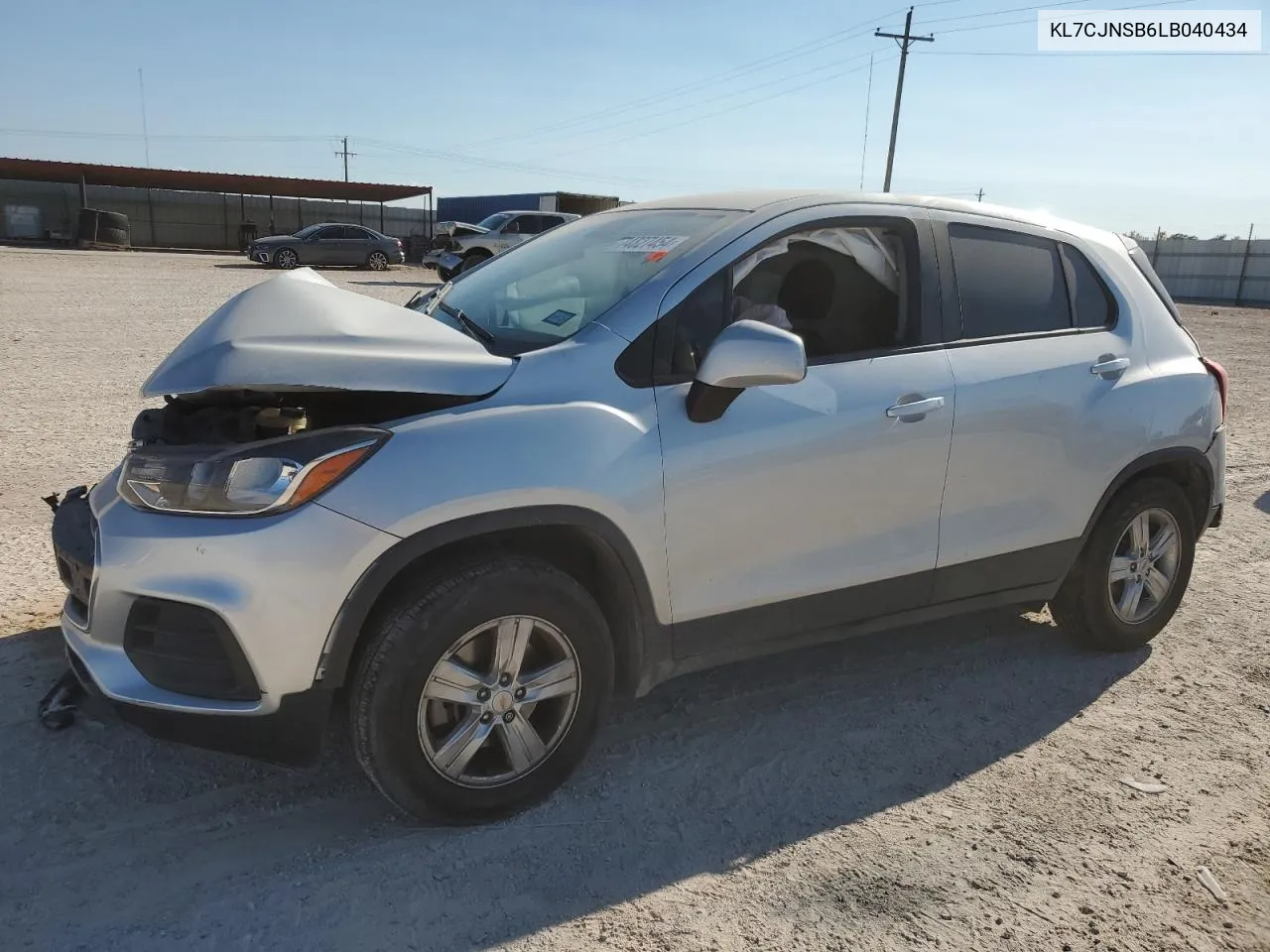 2020 Chevrolet Trax Ls VIN: KL7CJNSB6LB040434 Lot: 74827454