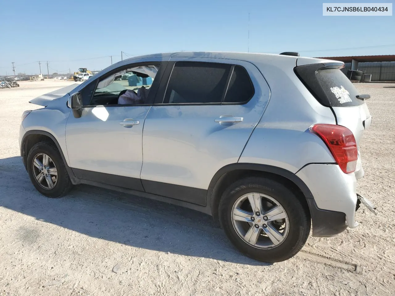 2020 Chevrolet Trax Ls VIN: KL7CJNSB6LB040434 Lot: 74827454