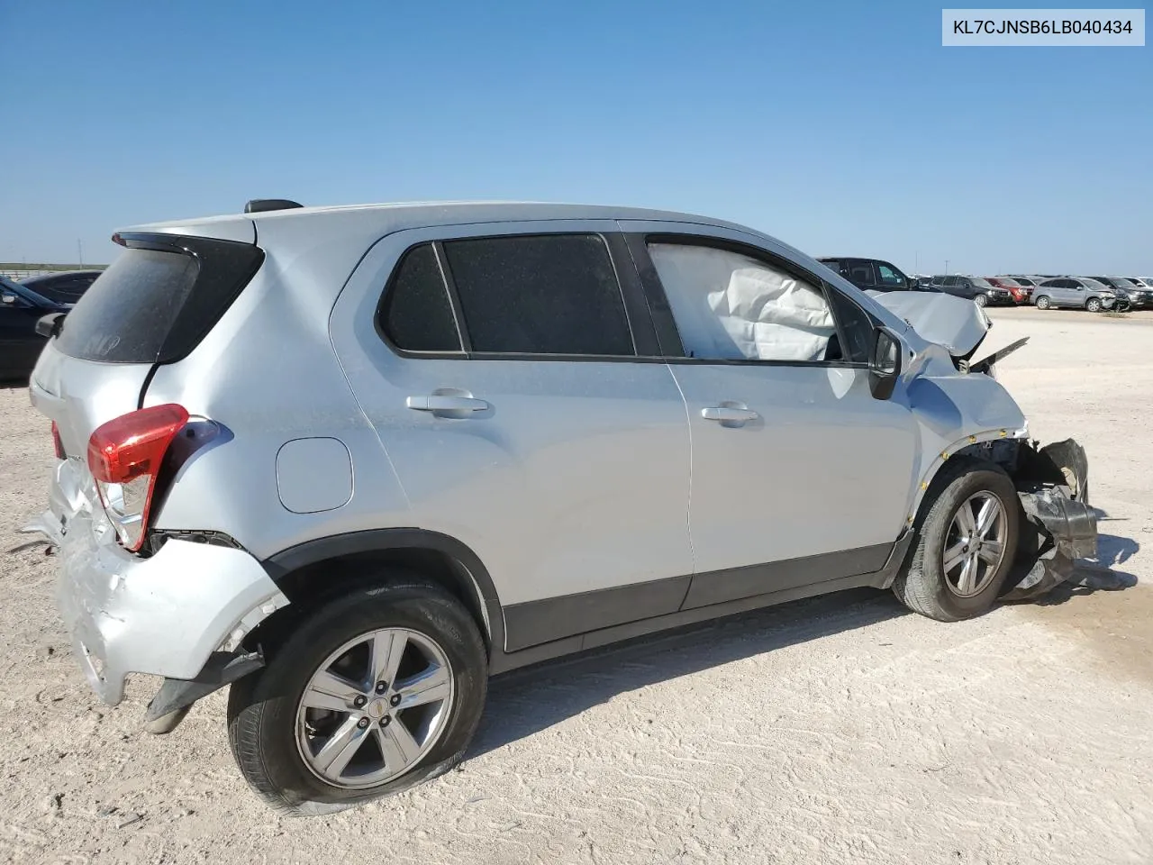 2020 Chevrolet Trax Ls VIN: KL7CJNSB6LB040434 Lot: 74827454