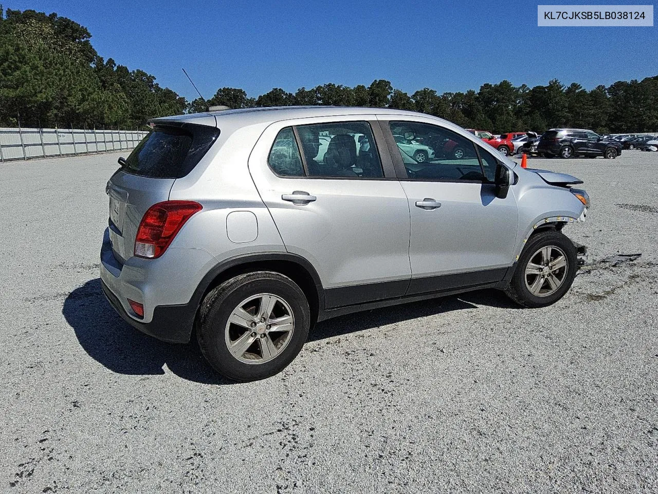 2020 Chevrolet Trax Ls VIN: KL7CJKSB5LB038124 Lot: 74850234