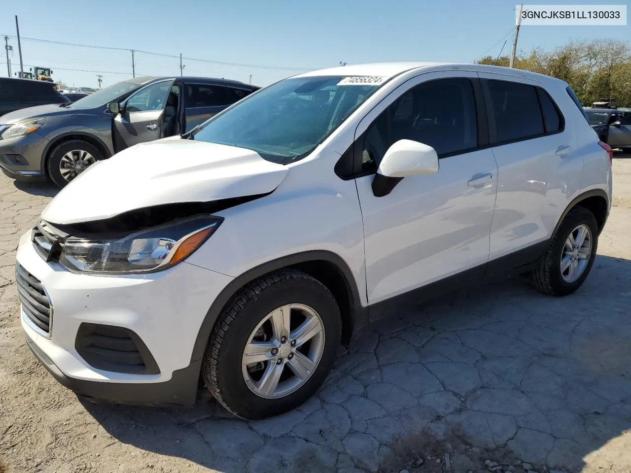 2020 Chevrolet Trax Ls VIN: 3GNCJKSB1LL130033 Lot: 74856324