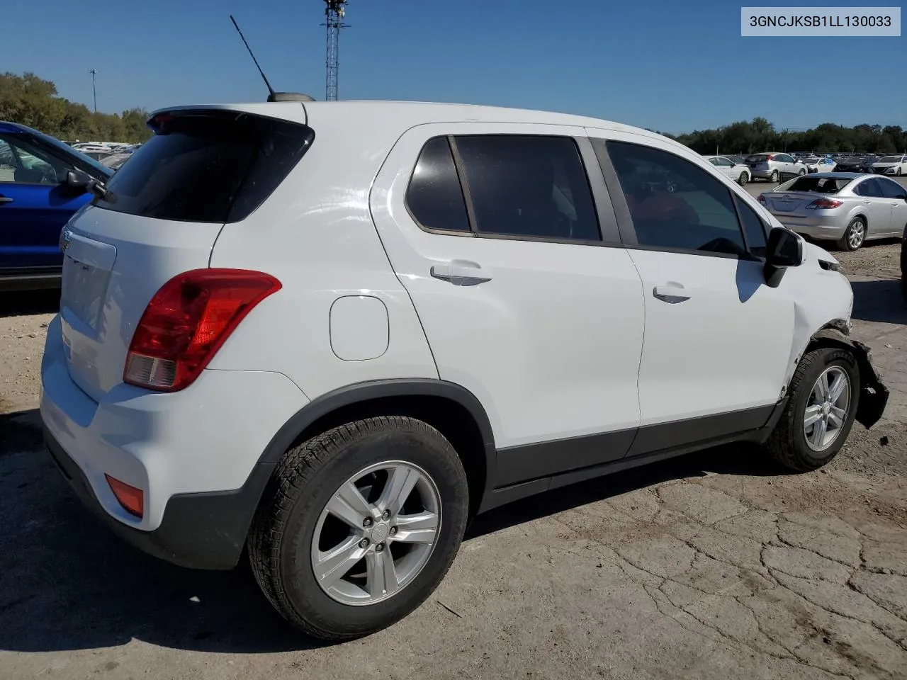 2020 Chevrolet Trax Ls VIN: 3GNCJKSB1LL130033 Lot: 74856324