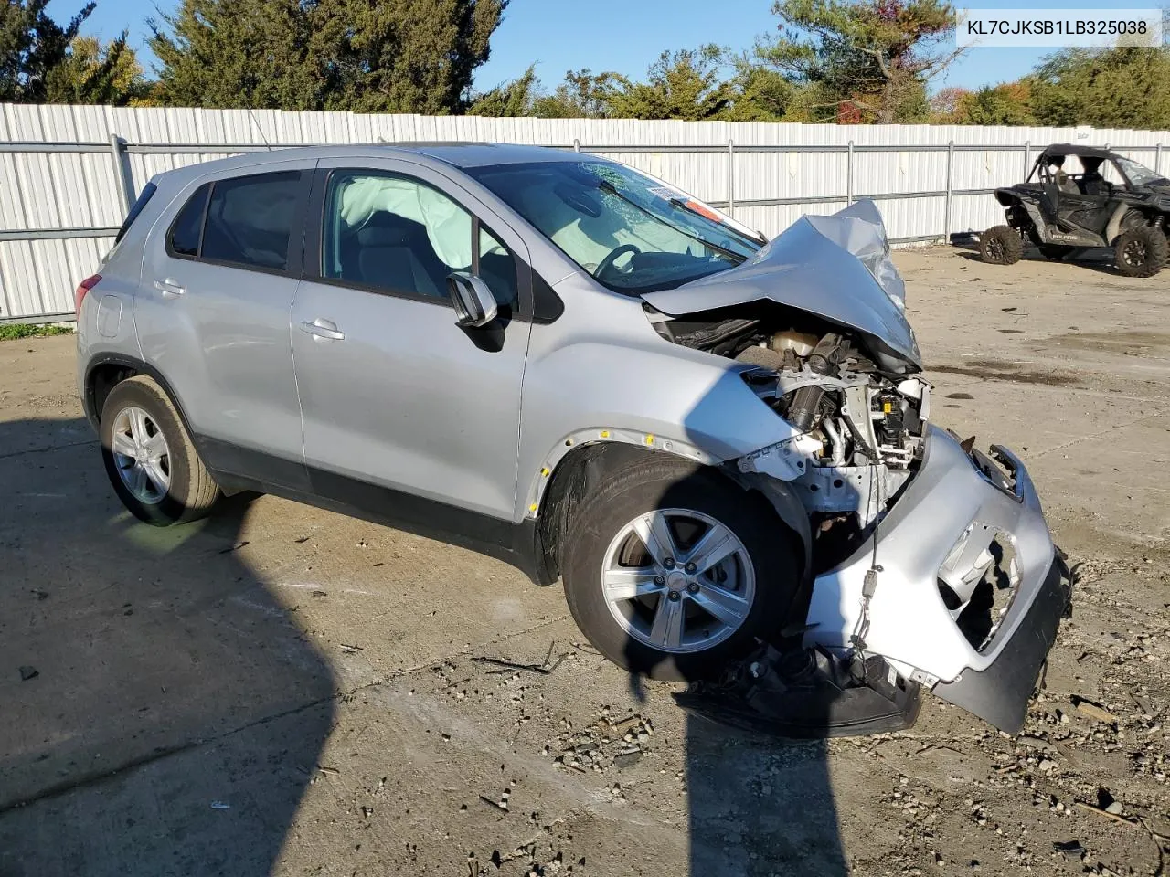 2020 Chevrolet Trax Ls VIN: KL7CJKSB1LB325038 Lot: 75301584