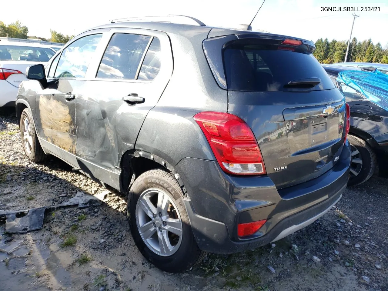 2020 Chevrolet Trax 1Lt VIN: 3GNCJLSB3LL253421 Lot: 75309904