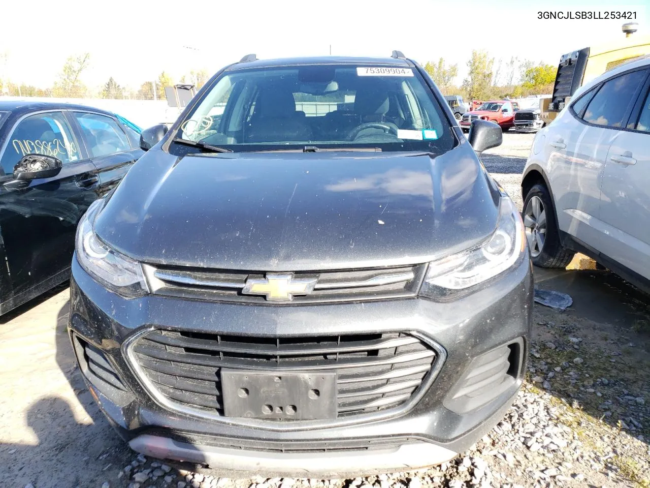 2020 Chevrolet Trax 1Lt VIN: 3GNCJLSB3LL253421 Lot: 75309904