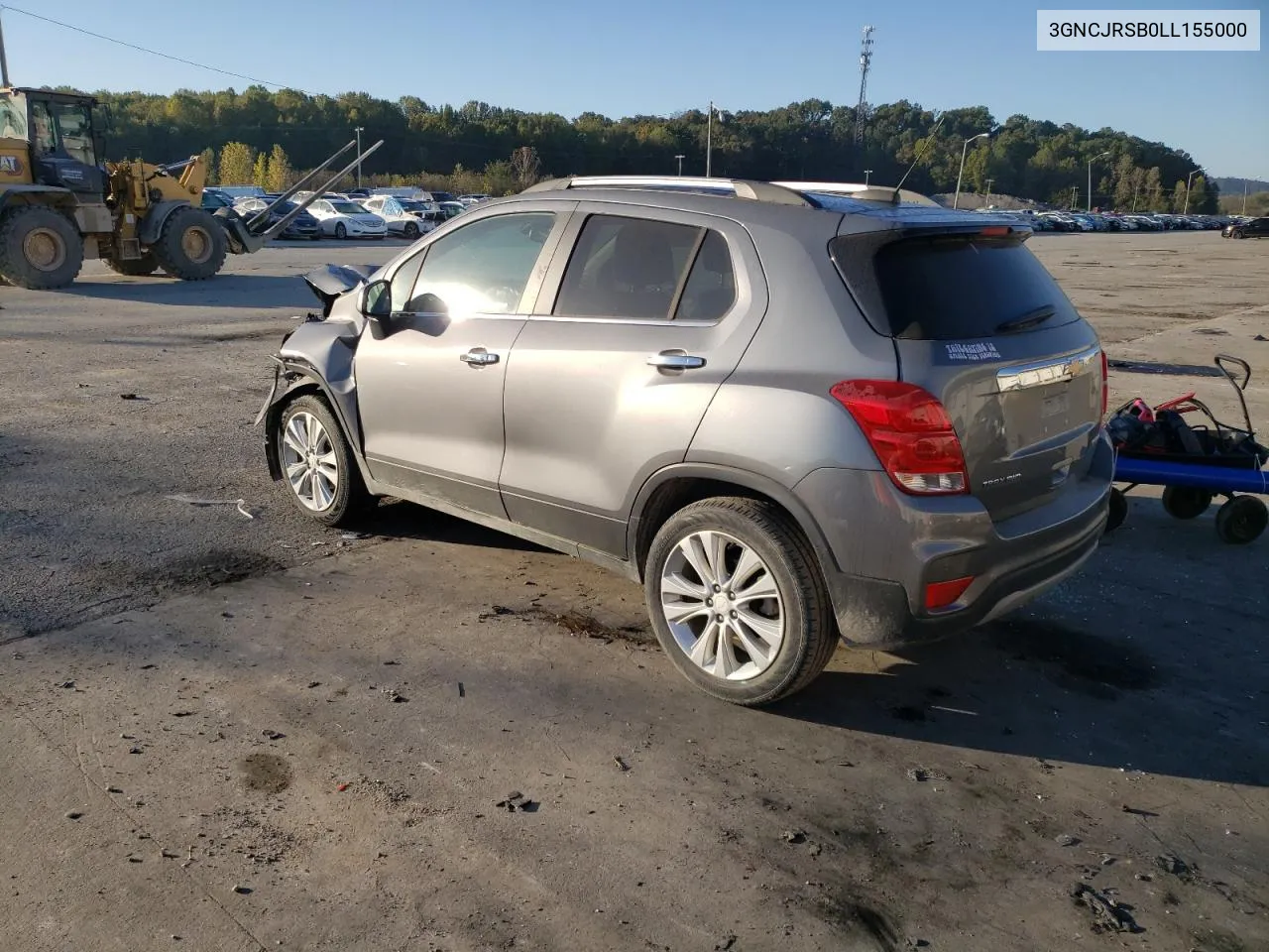 2020 Chevrolet Trax Premier VIN: 3GNCJRSB0LL155000 Lot: 75315484