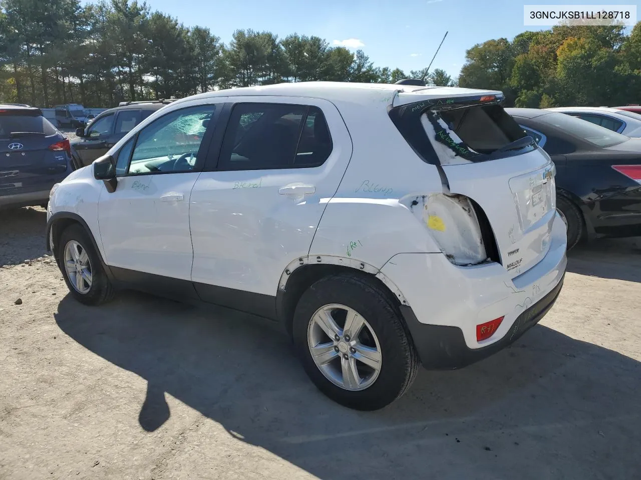 2020 Chevrolet Trax Ls VIN: 3GNCJKSB1LL128718 Lot: 75345164