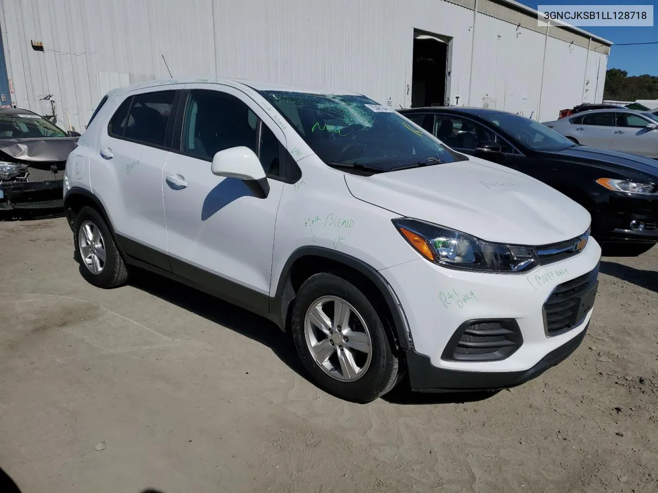 2020 Chevrolet Trax Ls VIN: 3GNCJKSB1LL128718 Lot: 75345164