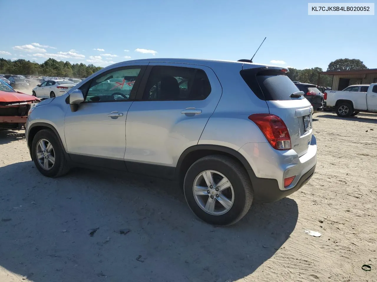 2020 Chevrolet Trax Ls VIN: KL7CJKSB4LB020052 Lot: 75471274