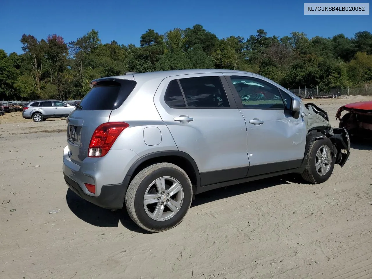 2020 Chevrolet Trax Ls VIN: KL7CJKSB4LB020052 Lot: 75471274