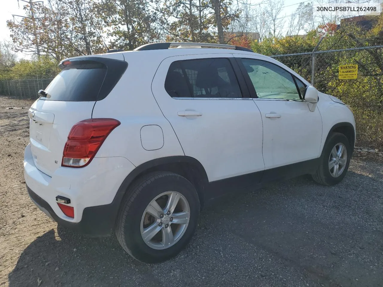 2020 Chevrolet Trax 1Lt VIN: 3GNCJPSB7LL262498 Lot: 75483684