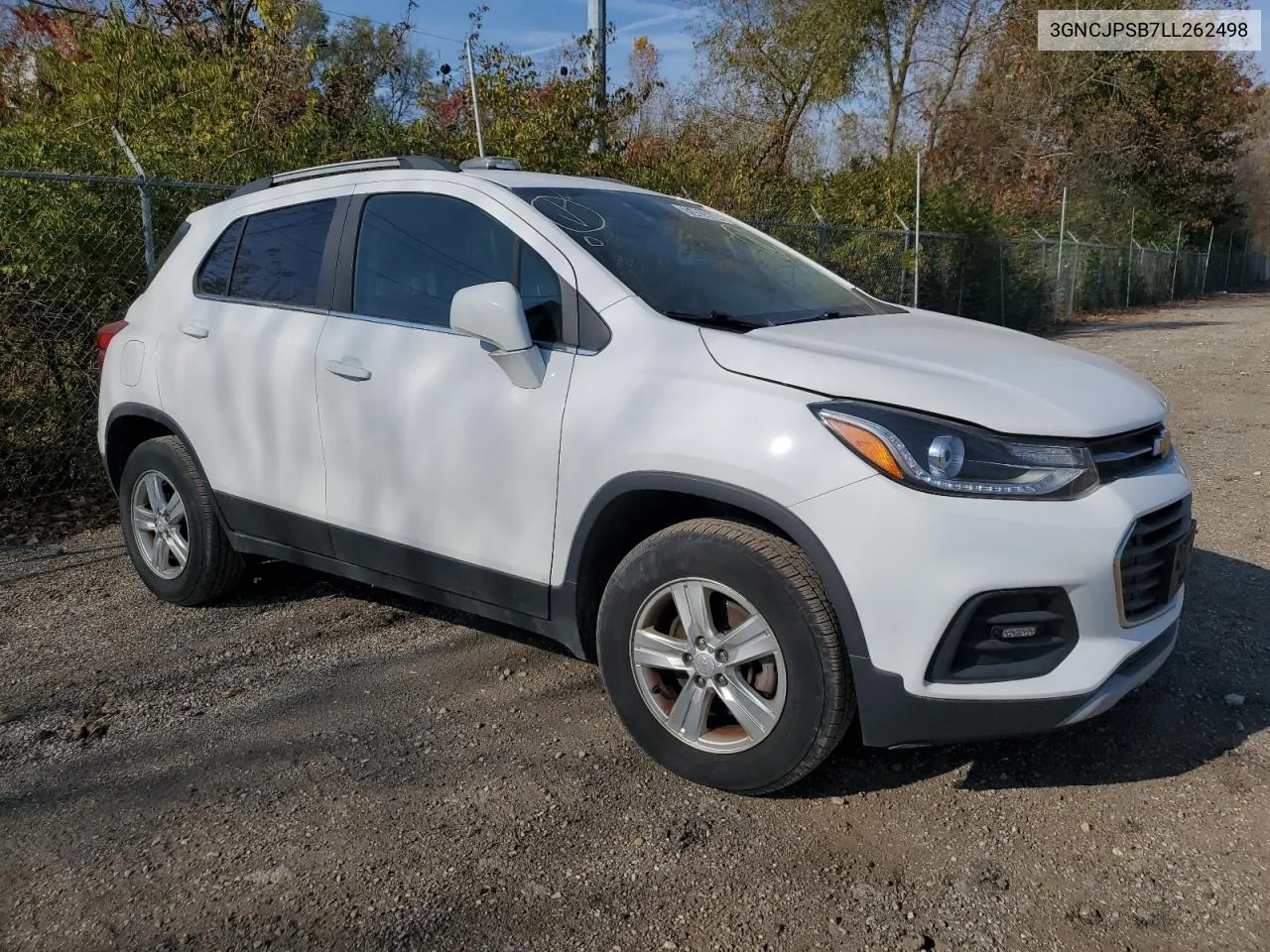 2020 Chevrolet Trax 1Lt VIN: 3GNCJPSB7LL262498 Lot: 75483684