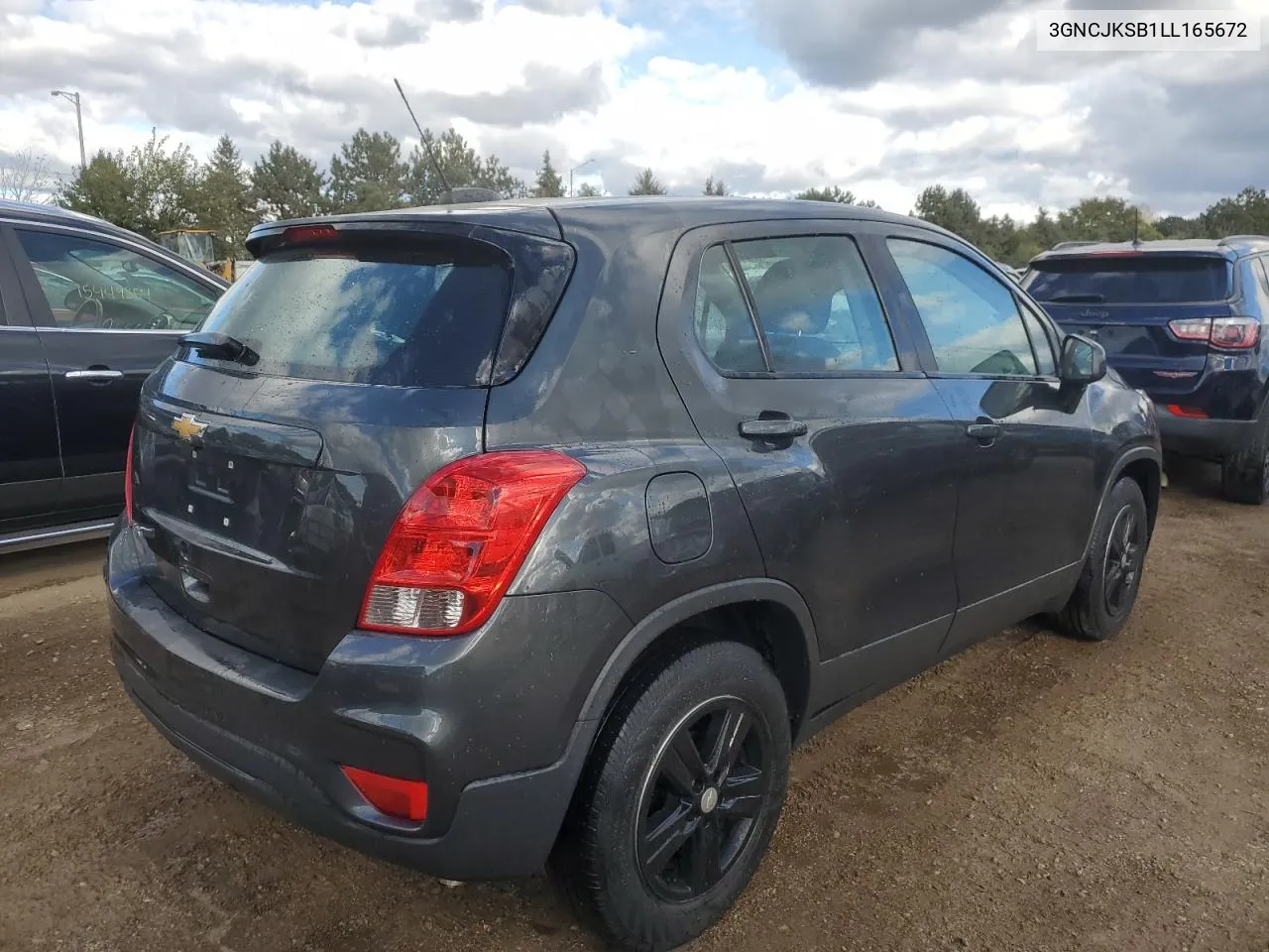 2020 Chevrolet Trax Ls VIN: 3GNCJKSB1LL165672 Lot: 75527944